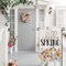 Hello Spring Floral Garden Flag 12x18 Inch Double Sided Burlap Outside, Flower Seasonal Sign Small Farmhouse Yard Outdoor Decoration
